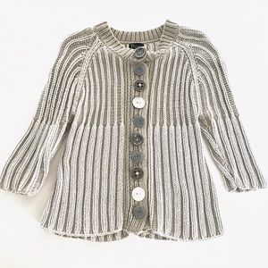 PURE HANDKNIT | Button-Up Sweater (XS/S)